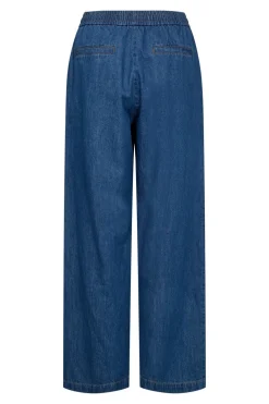 Adda - Denim bukser med lige ben og lommer