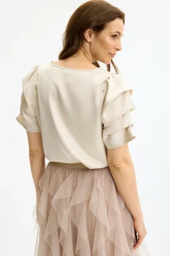 Alexandra - Bluse med fine ærmer