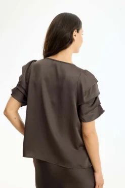 Alexandra - Bluse med fine ærmer