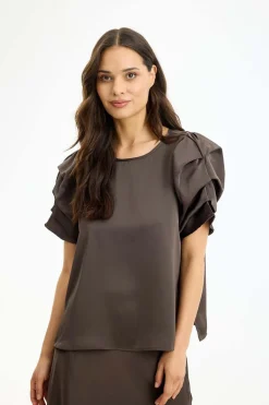 Alexandra - Bluse med fine ærmer
