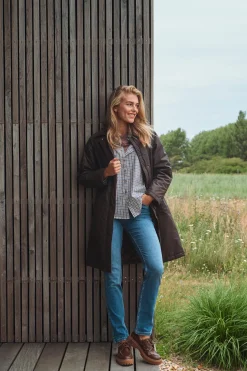 Alicia - Langærmet skjorte med tern