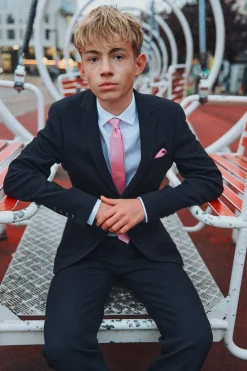Binse junior - Skjorte med tone i tone-striber