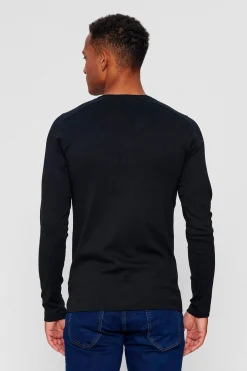 Bobby - T-shirt med lange ærmer og stolpelukning