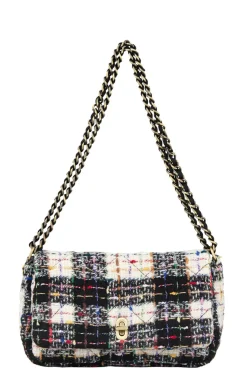 Boucle Checked Hollis Bag