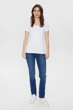 Cindie 6044 - Basis T-shirt med korte ærmer