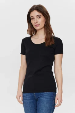 Cindie 6044 - Basis T-shirt med korte ærmer