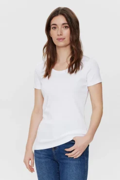 Cindie 6044 - Basis T-shirt med korte ærmer