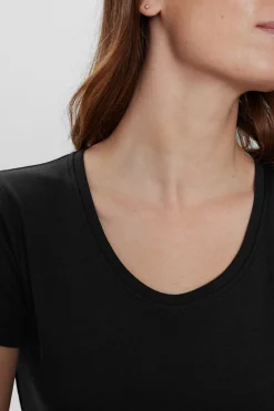 Cindie 6044 - Basis T-shirt med korte ærmer