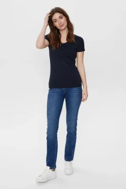 Cindie 6044 - Basis T-shirt med korte ærmer