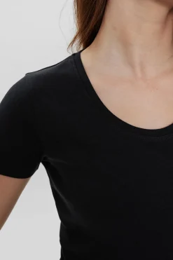 Cindie 6044 - Basis T-shirt med korte ærmer