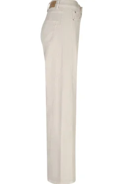 Claudette - Twill jeans med syninger