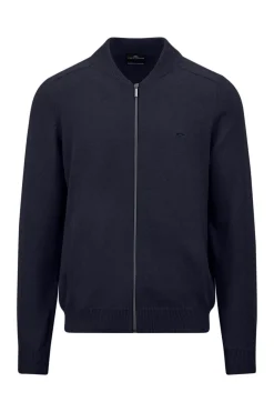 College cardigan med lynlås