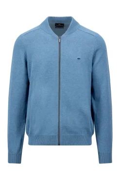 College cardigan med lynlås
