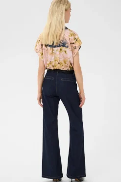 CUandora Berna - Kortærmet bluse med print