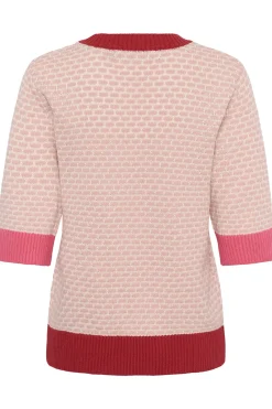 CUcrona - Kortærmet pullover med kontrast