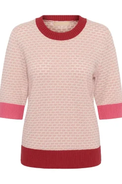 CUcrona - Kortærmet pullover med kontrast