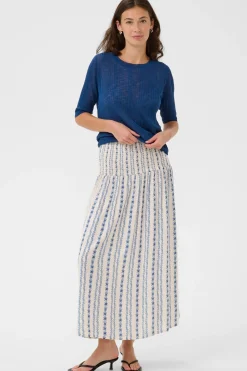 CUhollie - Lang nederdel med print