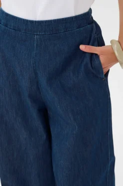CUlava Arpa - Denim bukser med elastisk talje