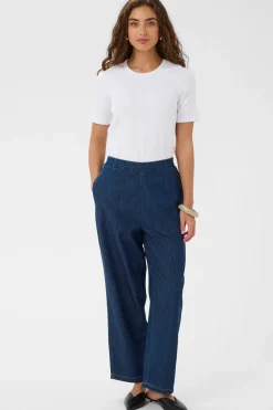 CUlava Arpa - Denim bukser med elastisk talje
