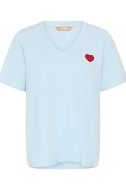 CUliba Gith - T-shirt med broderet hjerte