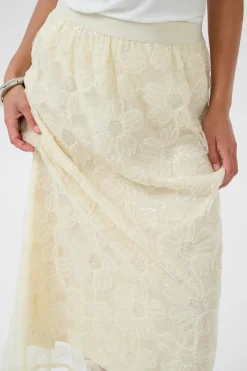 CUmera - Lang blonde blomster nederdel
