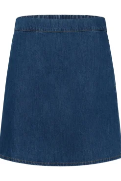 CUnua Arpa - Denim nederdel med elastisk talje
