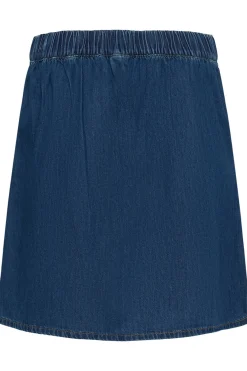 CUnua Arpa - Denim nederdel med elastisk talje