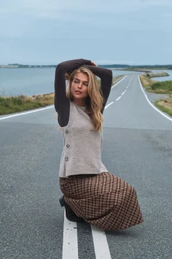 Dani - Lang nederdel med stræk