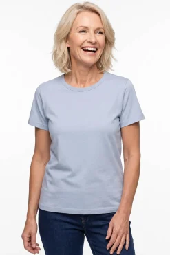 Dea - Kortærmet t-shirt med rund hals i økologisk bomuld