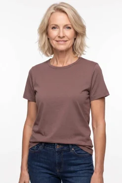 Dea - Kortærmet t-shirt med rund hals i økologisk bomuld