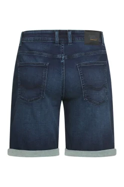 Denim shorts med opsmøg