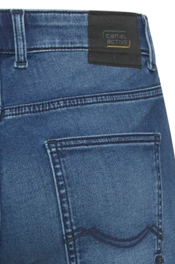 Denim shorts med opsmøg