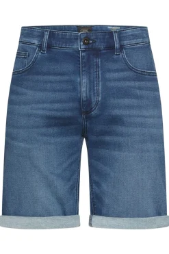 Denim shorts med opsmøg