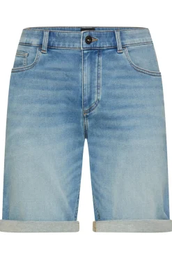 Denim shorts med opsmøg