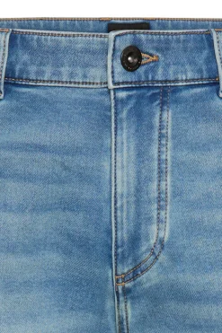 Denim shorts med opsmøg