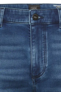 Denim shorts med opsmøg