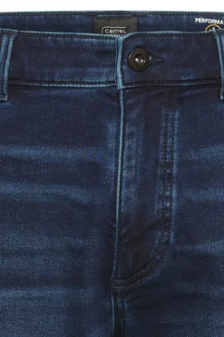 Denim shorts med opsmøg