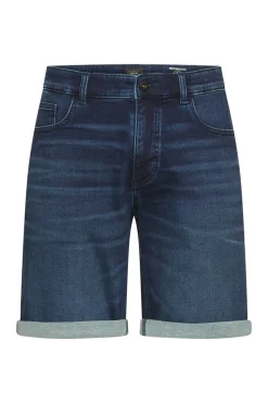 Denim shorts med opsmøg