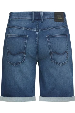 Denim shorts med opsmøg