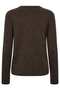 Ellie - Cardigan i uld- og kashmirblanding med perleknapper
