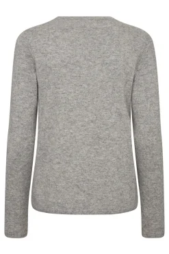 Ellie - Cardigan i uld- og kashmirblanding med perleknapper