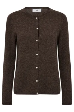 Ellie - Cardigan i uld- og kashmirblanding med perleknapper