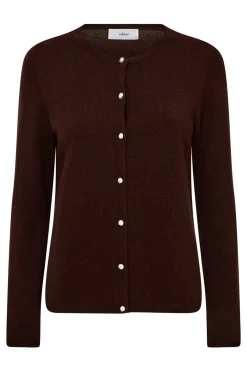 Ellie - Cardigan i uld- og kashmirblanding med perleknapper