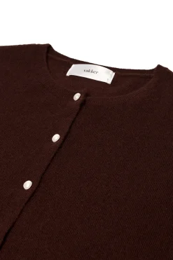 Ellie - Cardigan i uld- og kashmirblanding med perleknapper
