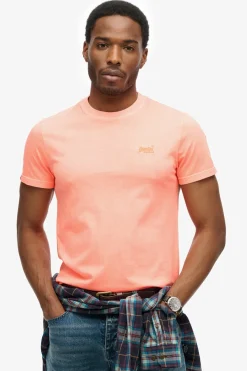 ESSENTIAL LOGO EMB - T-shirt i neonfarve med logo