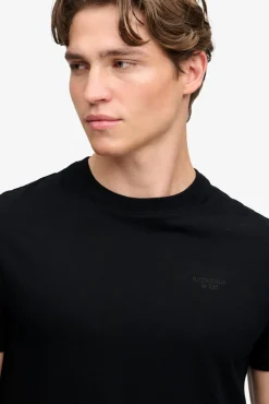 ESSENTIAL STACKED LOGO - Kortærmet basis t-shirt med broderet logo