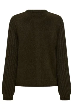 Fina - Strikket cardigan med struktur og knapper