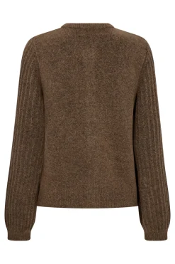 Fina - Strikket cardigan med struktur og knapper