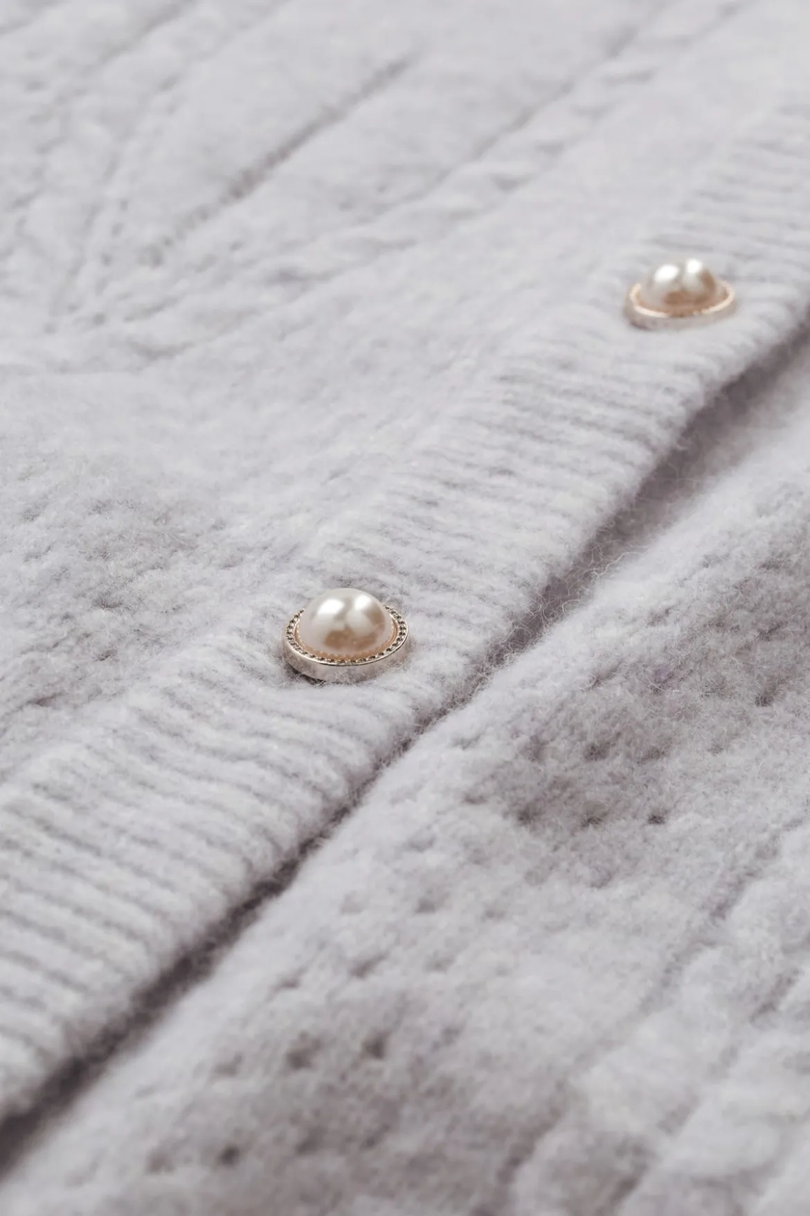 Fina - Strikket cardigan med struktur og knapper