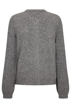 Fina - Strikket cardigan med struktur og knapper